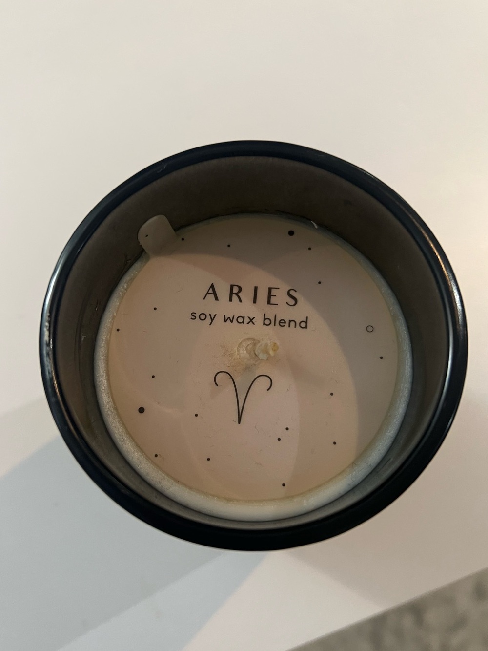 Aries Zodiac Candle Blood Orange + Peach Soy Wax Blend 8 oz - Picture 3 of 5